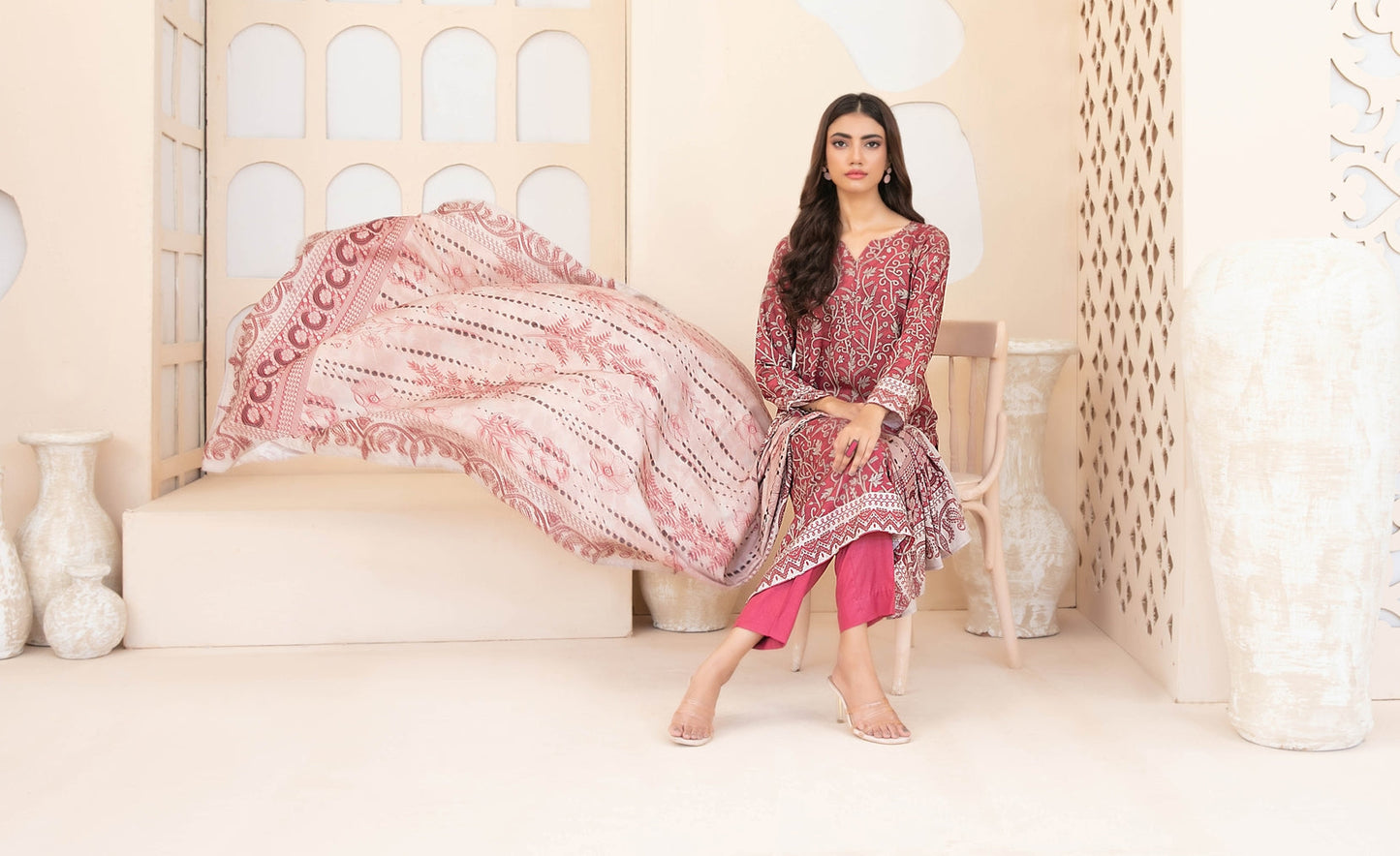 Tawakkal D-4403 Rahab plain staple shalwar fabric un-stitched