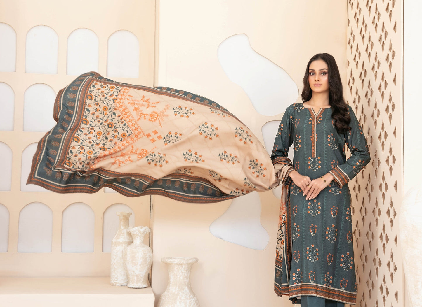 Tawakkal Rahab plain staple shalwar fabric un-stitched