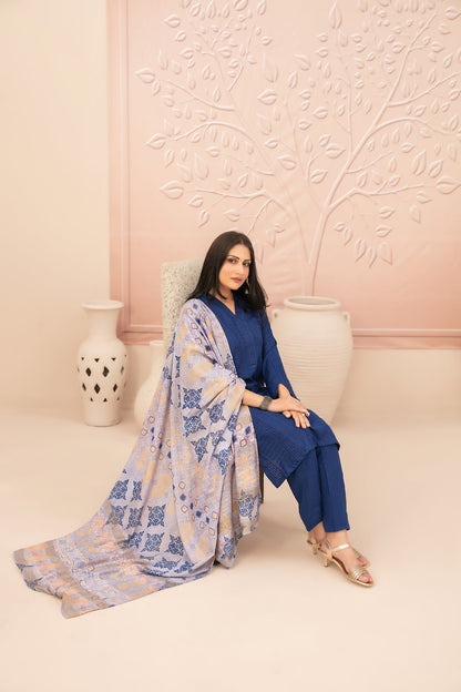 Tawakkal Fabrics D-5011 Nazaaha un-stitched shalwar fabric leather peach