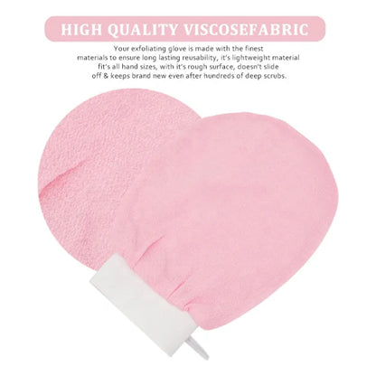 Pink Deep Exfoliating Glove — Reveal Silky Smooth Skin