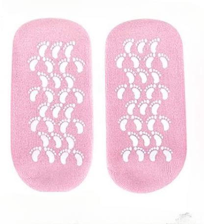 Moisturizing spa gel socks for cracked heels and dry feet treatment