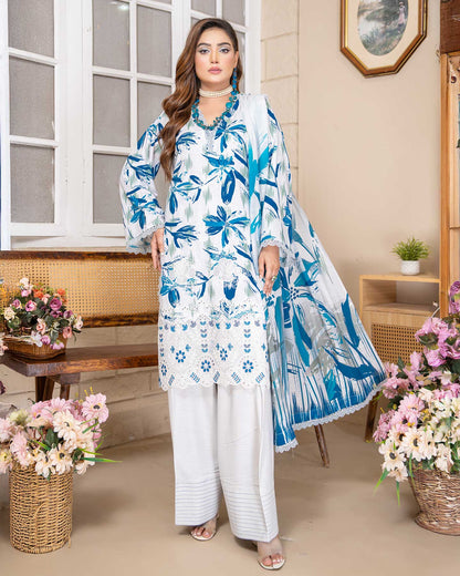 shirt, dupatta, trousers of Grace Hazel by Aalaya Winter Vol 02
