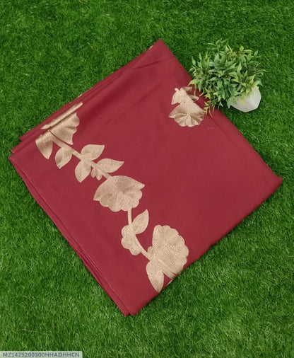 Women's Linen Embroidered Shawl