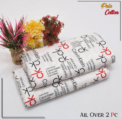 2 Pcs Women's Unstitched Printed Suit