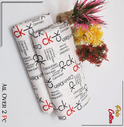 2 Pcs Women's Unstitched Printed Suit