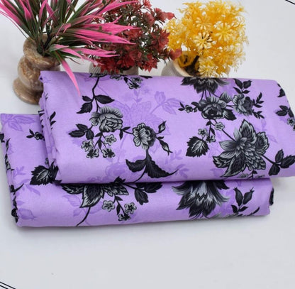 2 Pcs Women's Unstitched Printed Suit