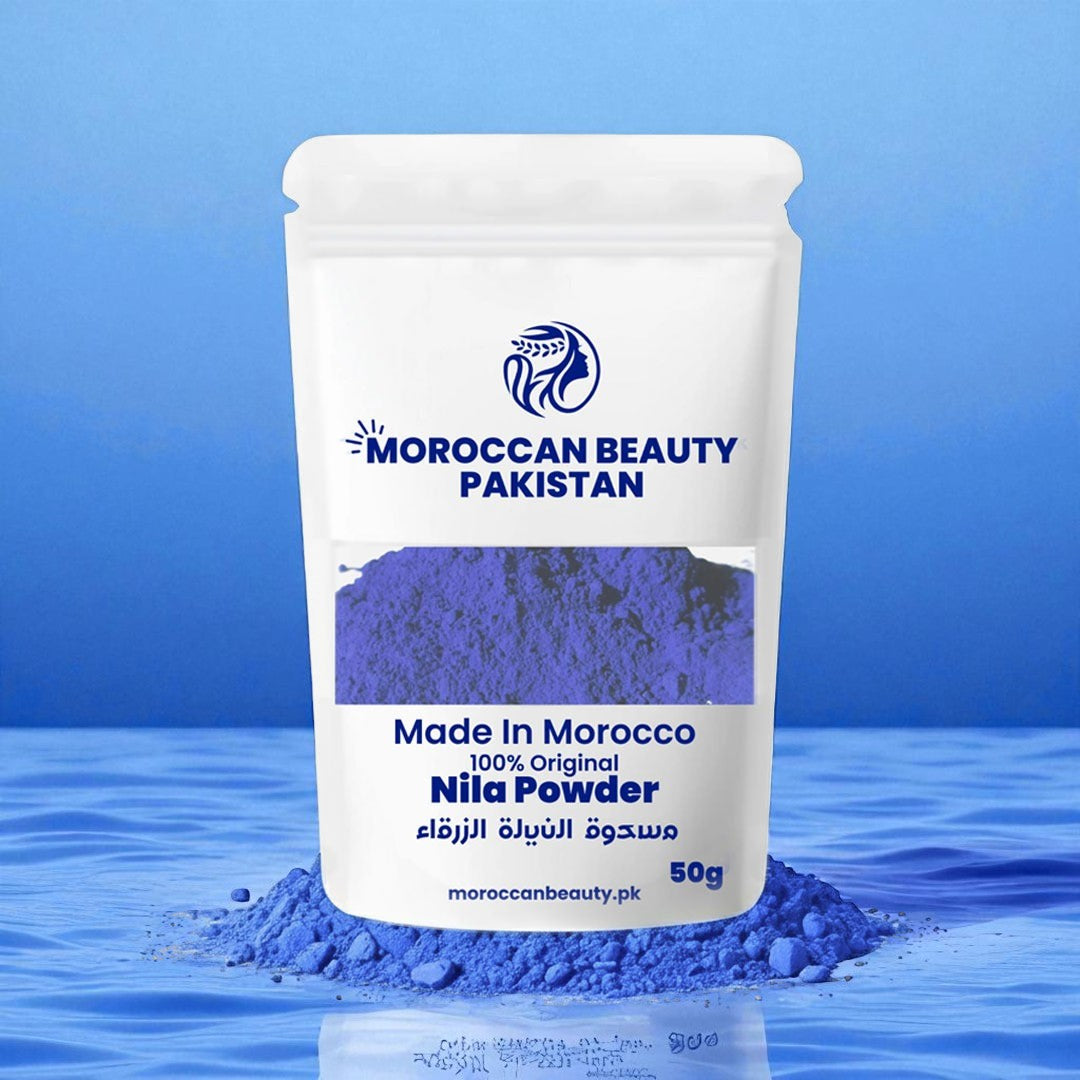 Moroccan Blue Nila Powder – 100% Organic Skin Whitening Powder (Buy One Get One Free)