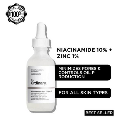 The Ordinary Niacinamide 10% + Zinc 1% Serum — Clear, Bright Skin
