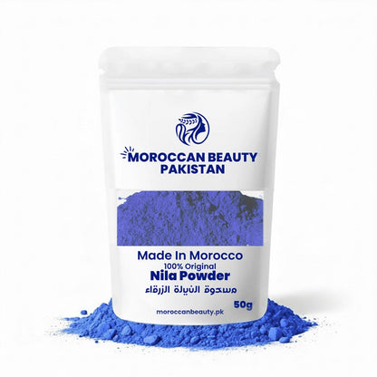 Moroccan Blue Nila Powder – 100% Organic Skin Whitening Powder (Buy One Get One Free)