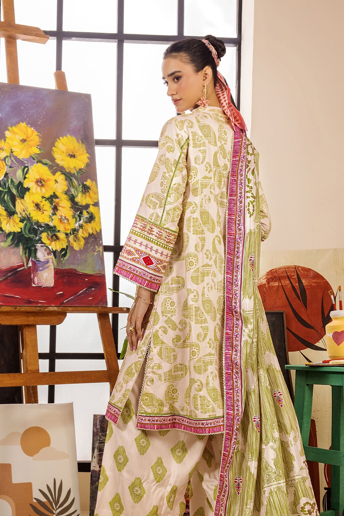 Safwa Limra 3 Piece Printed Premium Viscose Unstitched Sui
