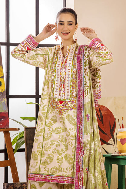 Safwa Limra 3 Piece Printed Premium Viscose Unstitched Sui