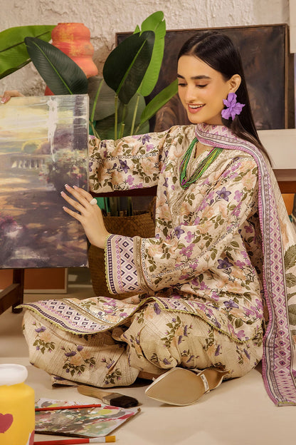 Safwa Limra 3 Piece Printed Premium Viscose Unstitched Sui