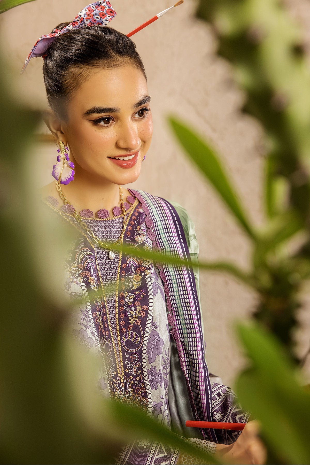 Safwa Limra 3 Piece Printed Premium Viscose Unstitched Sui