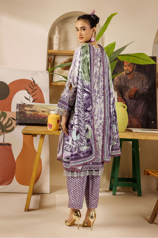 Safwa Limra 3 Piece Printed Premium Viscose Unstitched Sui